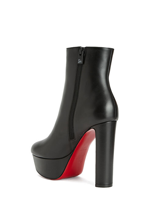 Loo Siyah Kadın Deri Bot - Görsel 4