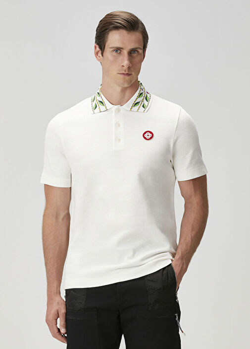 Casablanca - Beyaz Polo T-shirt - Beyaz