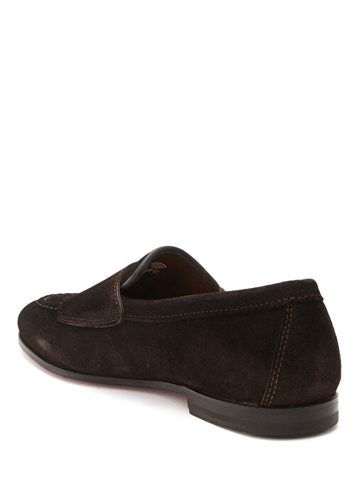 Santoni Santoni Koyu Kahverengi Carlos Kahverengi Erkek Deri Loafer | Beymen Koyu Kahverengi - 4. görsel