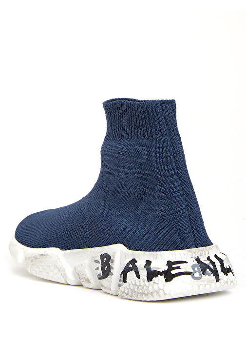 Speed Lacivert Çorap Formlu Çocuk Sneaker - Görsel 4