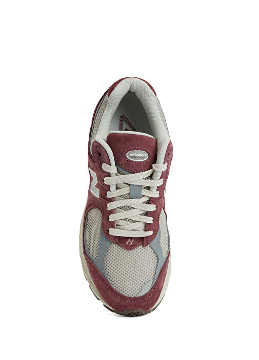 2002 Bordo Kadın Deri Sneaker - Görsel 5