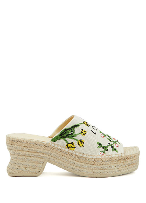 x Paula's Ibiza Petal Krem Kadın Sandalet - Görsel 2