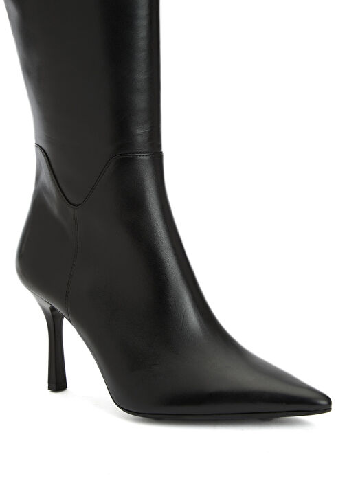 Siyah Kadın Deri Çizme - Görsel 7