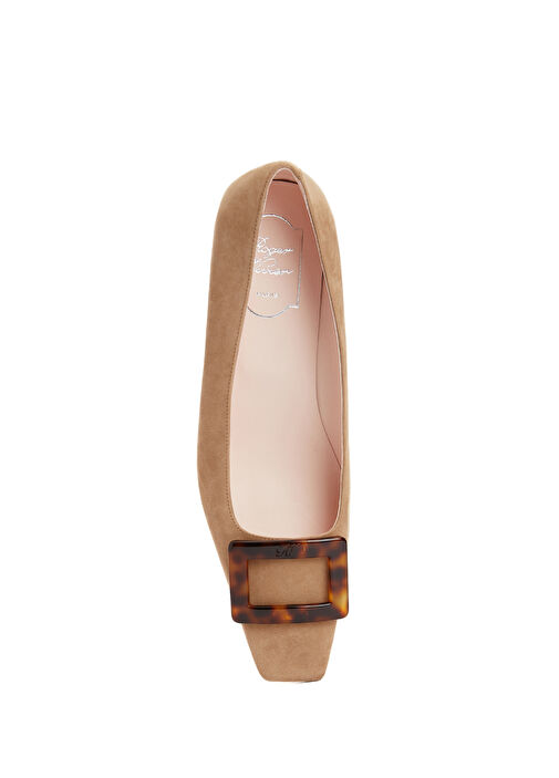 Belle Taba Süet Topuklu Ayakkabı - Görsel 5