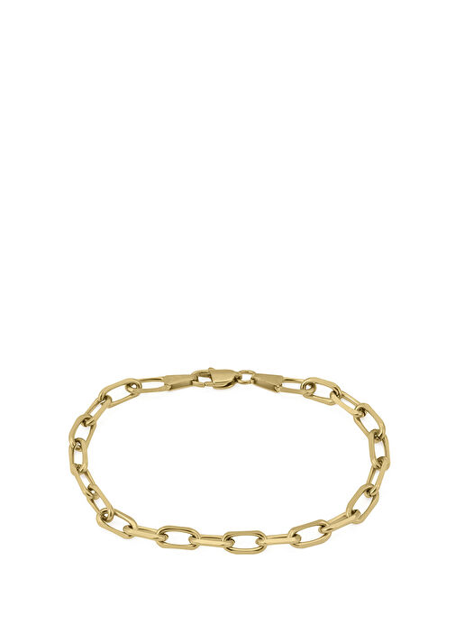 Forsa Altın Kaplama Çelik Zincir Erkek Bileklik