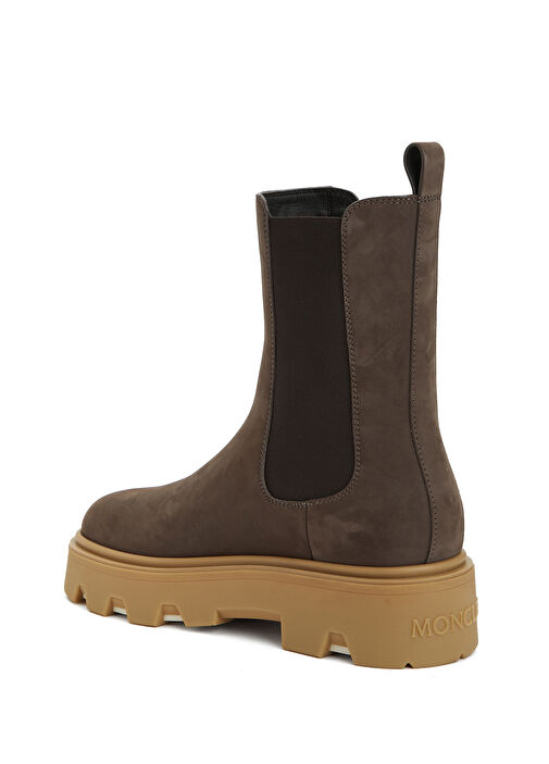 Kahverengi Kadın Deri Bot - Görsel 4