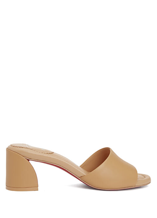 Jane Camel Kadın Deri Terlik - Görsel 2
