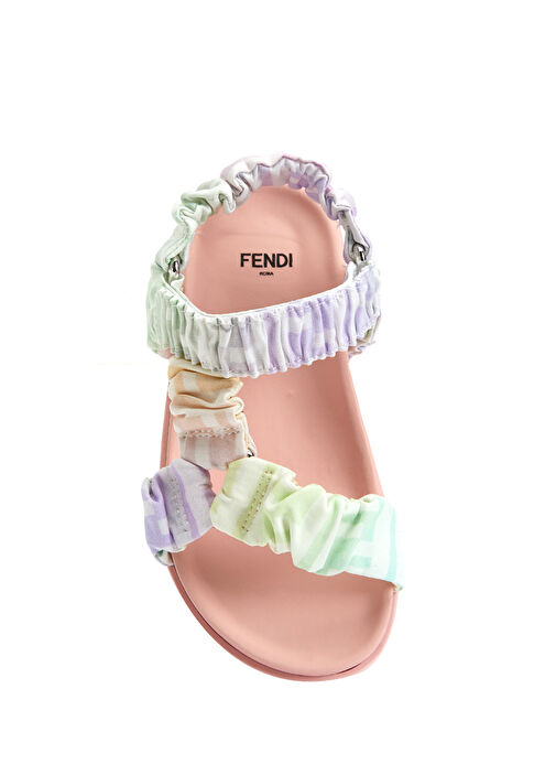 Colorblocked Desenli Kız Çocuk Sandalet - Görsel 9