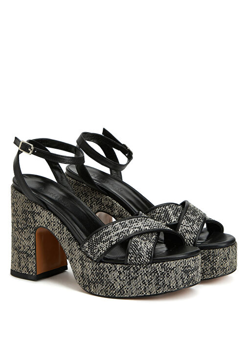 Siyah Kadın Sandalet - Görsel 3