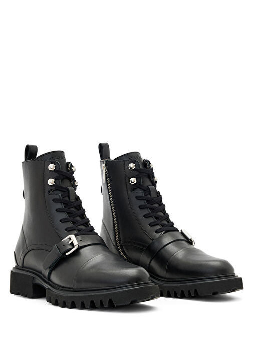 Tori Siyah Kemer Detaylı Deri Bot - Görsel 3