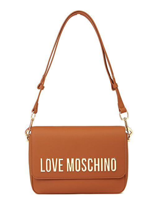 NWT Love Moschino PU Love Grommet Bag in Tan 2024