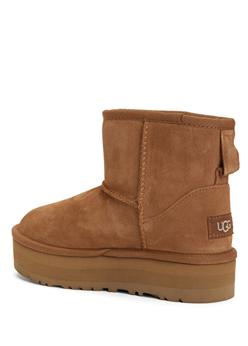 Classic Mini Platform Taba Kız Çocuk Deri Bot - Görsel 9