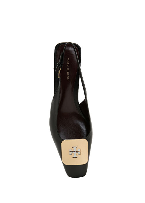 Georgia Siyah Deri Topuklu Ayakkabı - Görsel 5