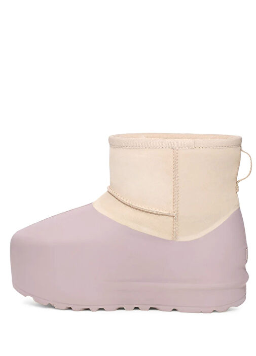 Classic Mini Pumped Molded Bej Kadın Süet Bot - Görsel 3