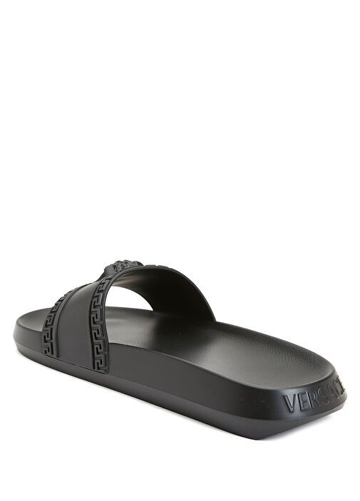 Siyah Logolu Erkek Terlik - Görsel 4