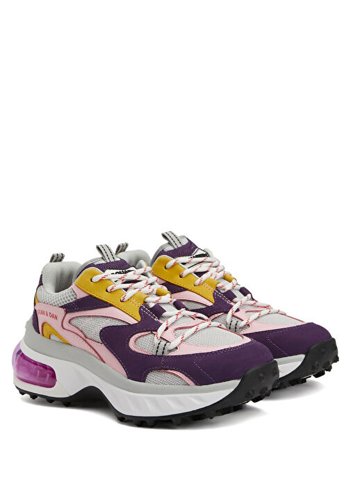 Dean & Dan Çok Renkli Kadın Deri Sneaker - Görsel 3