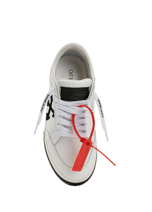 Vulcanized Siyah Beyaz Kadın Deri Sneaker - Görsel 5