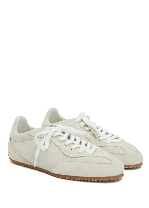 Bej Kadın Süet Sneaker - Görsel 3