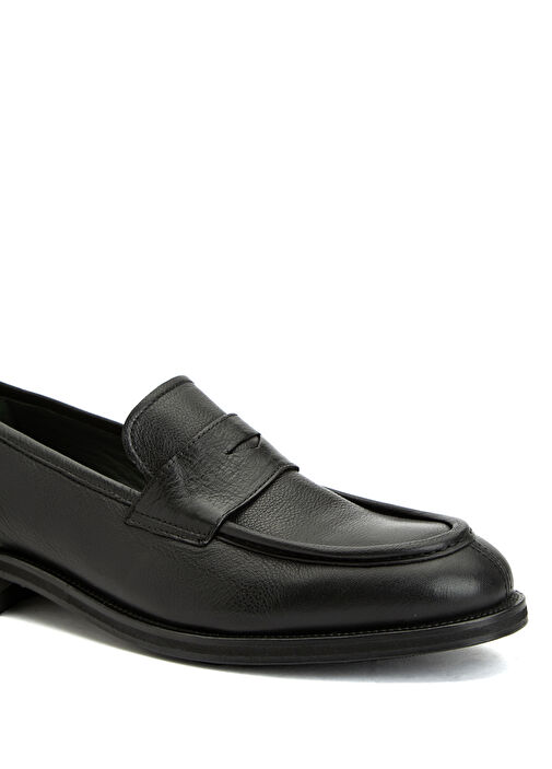 Siyah Erkek Deri Loafer - Görsel 7