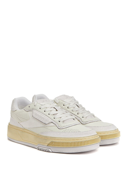 Club C LTD Beyaz Kadın Deri Sneaker - Görsel 3