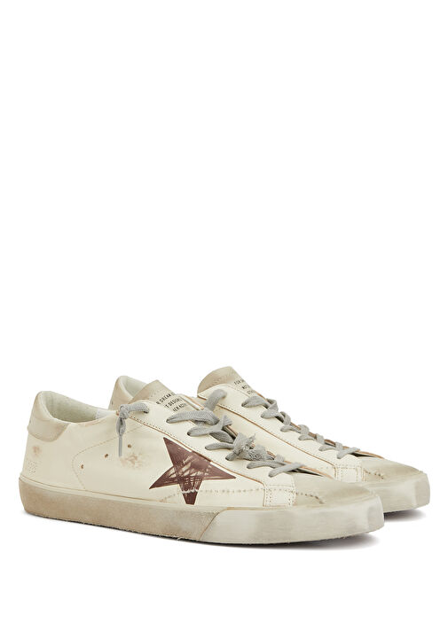 Super Star Beyaz Erkek Deri Sneaker - Görsel 3