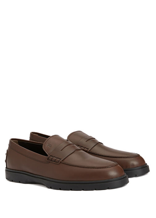 Kahverengi Erkek Deri Loafer - Görsel 2