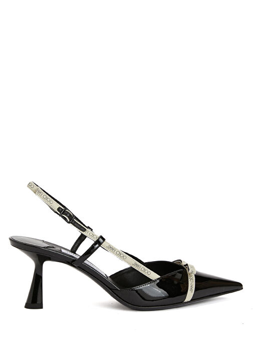Camila Siyah Deri Topuklu Ayakkabı - Görsel 2