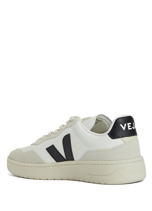 V-90 O.T. Siyah Beyaz Erkek Deri Sneaker - Görsel 4