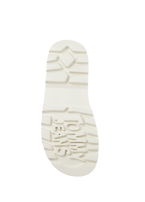 Beyaz Kadın Deri Terlik - Görsel 6