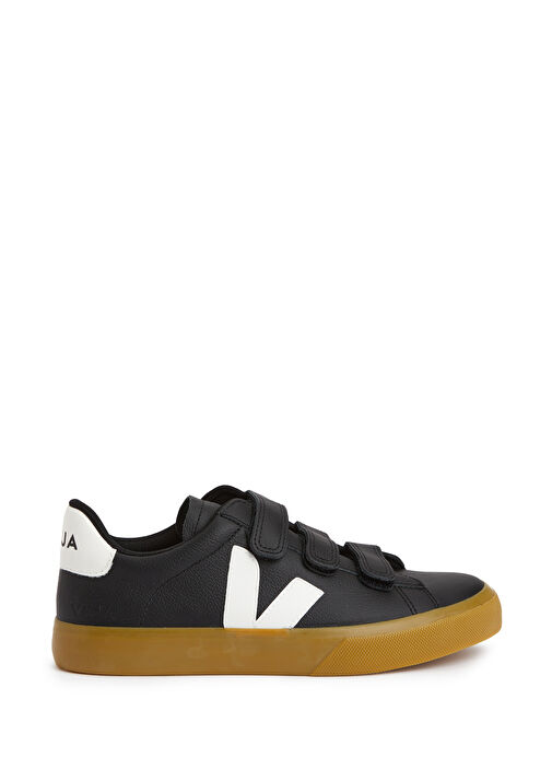 Recife Logo Chromefree Siyah Kadın Deri Sneaker - Görsel 2