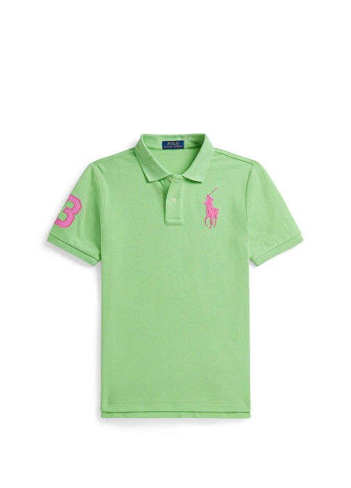 Polo Ralph Lauren - Yeşil Polo Yaka Erkek Çocuk T-shirt - Yeşil