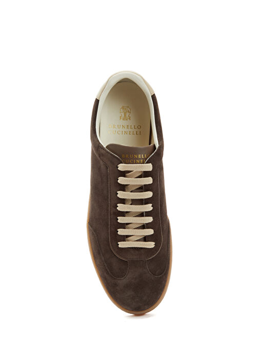 Koyu Kahverengi Erkek Deri Sneaker - Görsel 5
