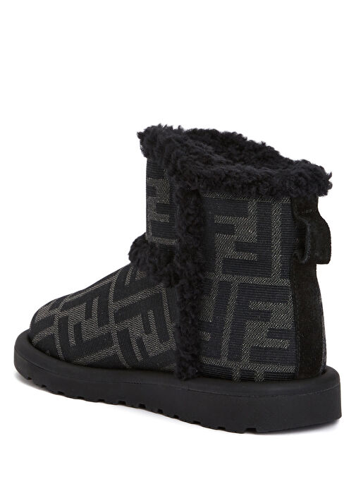 Siyah Gri Logo Desenli Unisex Çocuk Bot - Görsel 4