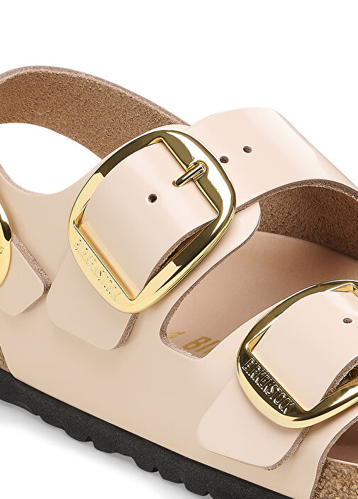 Madrid Big Buckle Pudra Kadın Terlik - Görsel 8