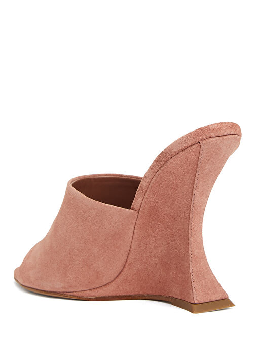 Pudra Kadın Süet Terlik - Görsel 4