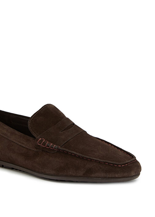 Kahverengi Erkek Süet Deri Loafer - Görsel 7