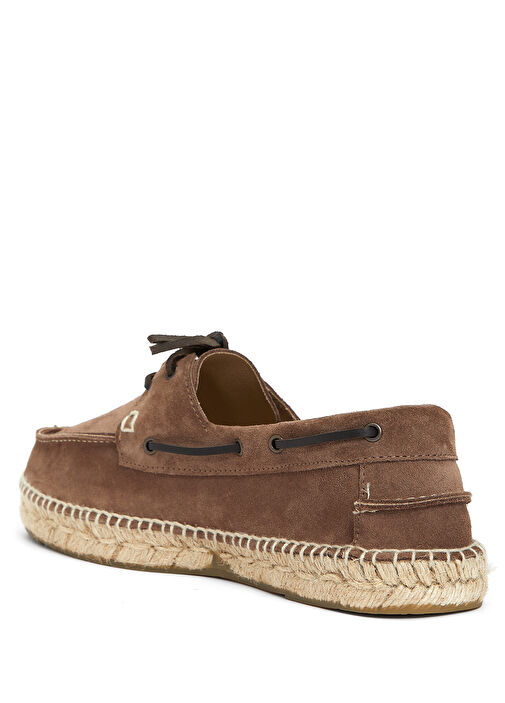 Hamptons Kahverengi Erkek Deri Espadril - Görsel 4