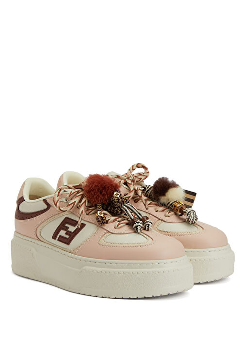 Match Pembe Kadın Deri Sneaker - Görsel 3