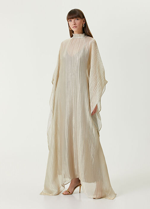 gold linen dress Ladivine KV1140 Off-the-Shoulder Satin Fitted Evening Gown – Sparkly Gowns main image 1