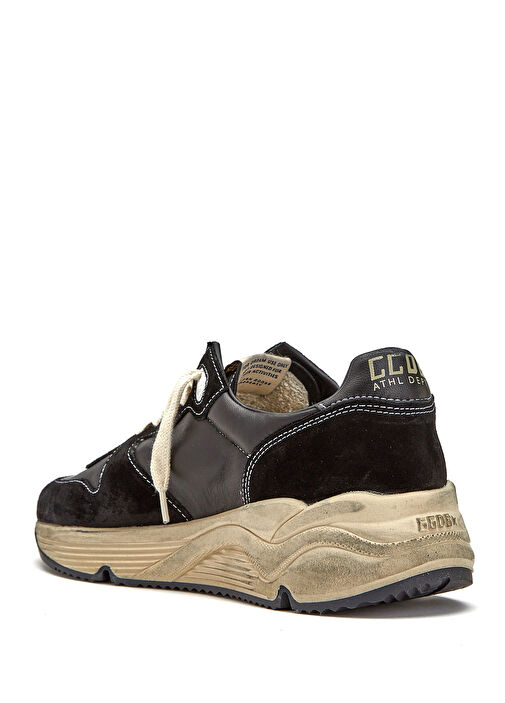 Running Sole Siyah Kadın Deri Sneaker - Görsel 4