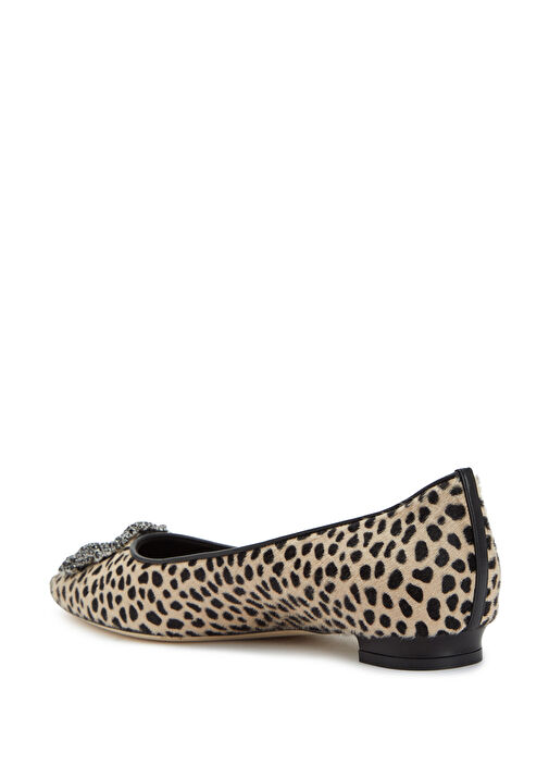 Manolo Blahnik Manolo Blahnik Leopar Deri Babet | Beymen Leopar - 4. görsel