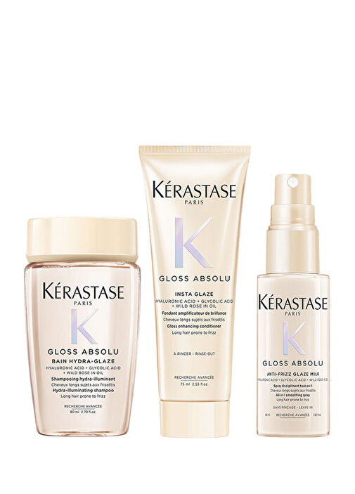 Kérastase Gloss Absolu ヘアケア3点セット Kerastase - Gloss Absolu Discovery Hair Care Set