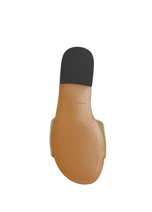 Yeşil Kadın Deri Terlik - Görsel 6