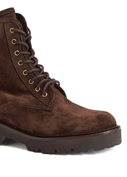 Kahverengi Kadın Süet Bot - Görsel 7