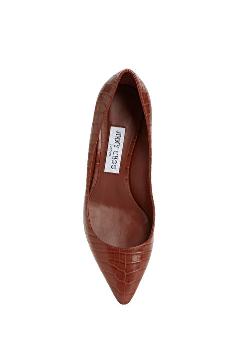 Romy Konyak Deri Topuklu Ayakkabı - Görsel 5