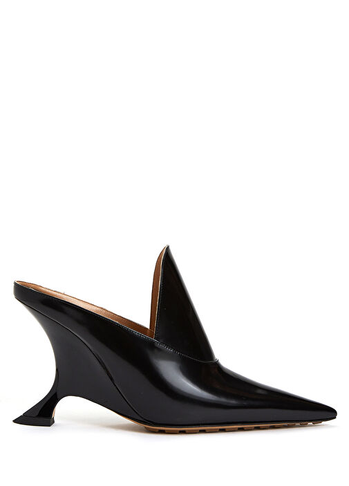 Rocket Siyah Kadın Deri Terlik - Görsel 2