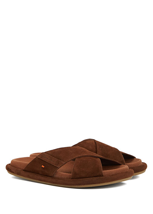 Kahverengi Kadın Süet Terlik - Görsel 3