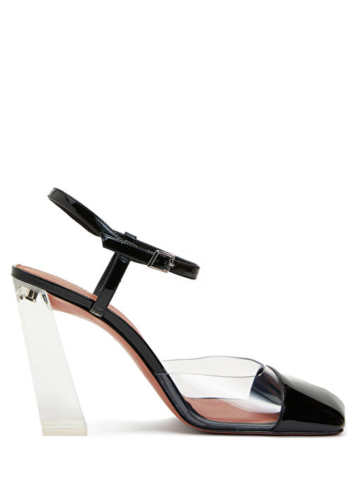 Charlotte Glass Şeffaf Deri Topuklu Ayakkabı - Görsel 2