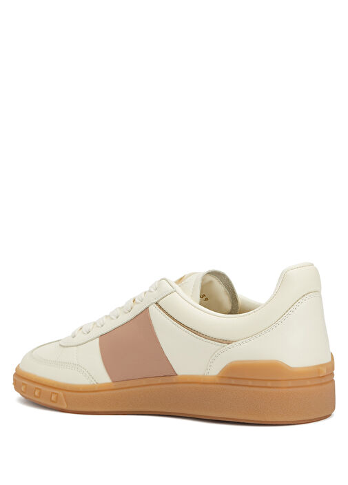 Upvillage Crosta Ekru Pembe Kadın Deri Sneaker - Görsel 4