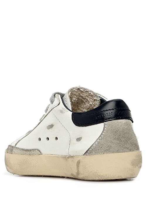 Superstar Beyaz Gri Unisex Çocuk Deri Sneaker - Görsel 3